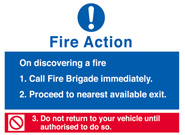 Fire Action Signs